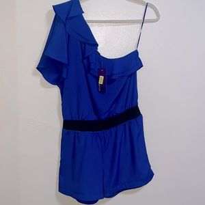 Sugar Lips Blue Short Romper